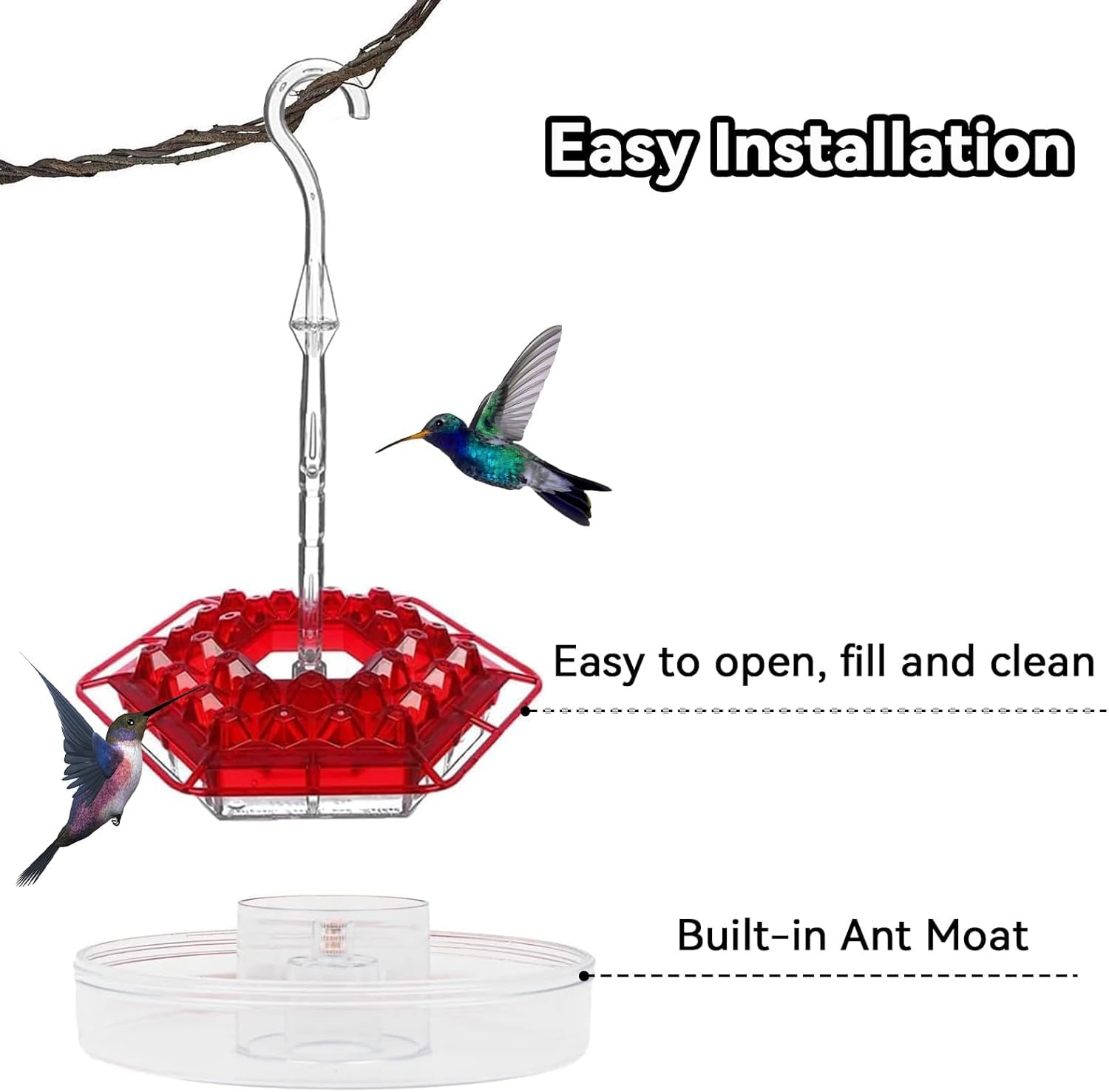 BirdBliss - Hanging Hummingbird Feeder