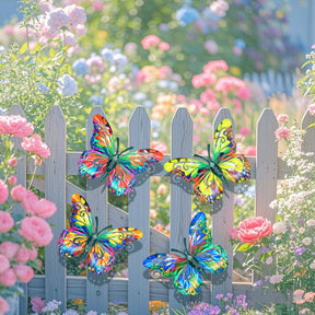 FlutterGlow – Metal Butterfly Wall Art