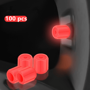 GlowRide - Fluorescent Wheel Valve Caps