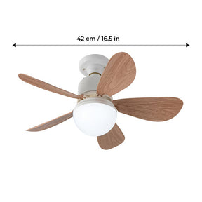 BreezeGlow – Socket Ceiling Fan with Adjustable LED Lighting