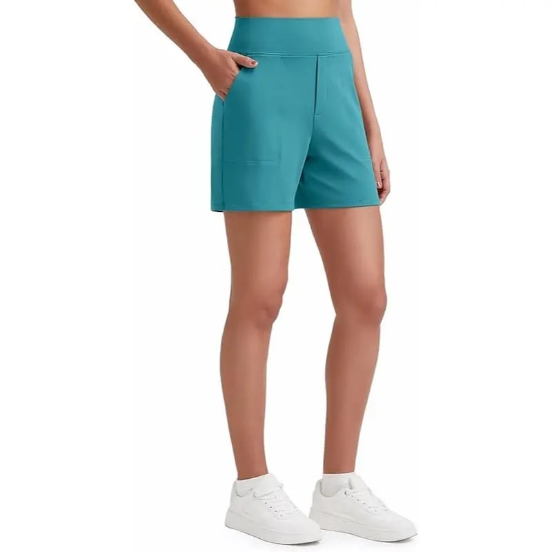 FitAura – Women’s High-Waisted Sport Shorts