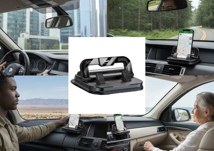 FlexDrive – Foldable Silicone Phone Holder