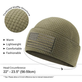PatriotWaffle – American Flag Embroidery Watch Cap