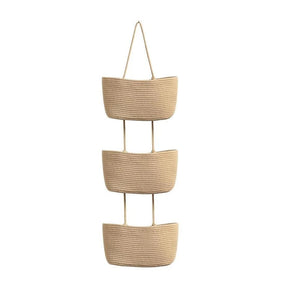 OrganizePro – Decorative 3-Tier Hanging Organizer Bag