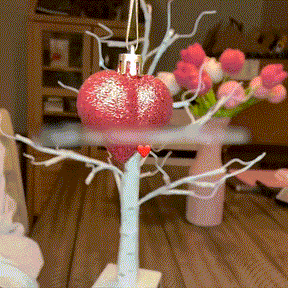 LumiBloom – Heart-Adorned LED Birch Table Decor