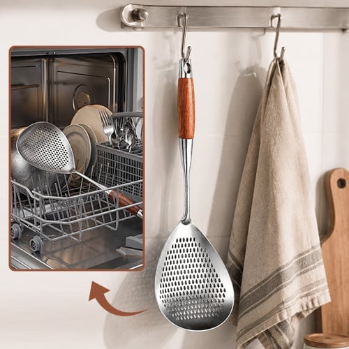 ChefWood – Wooden Handle Stainless Steel Skimmer