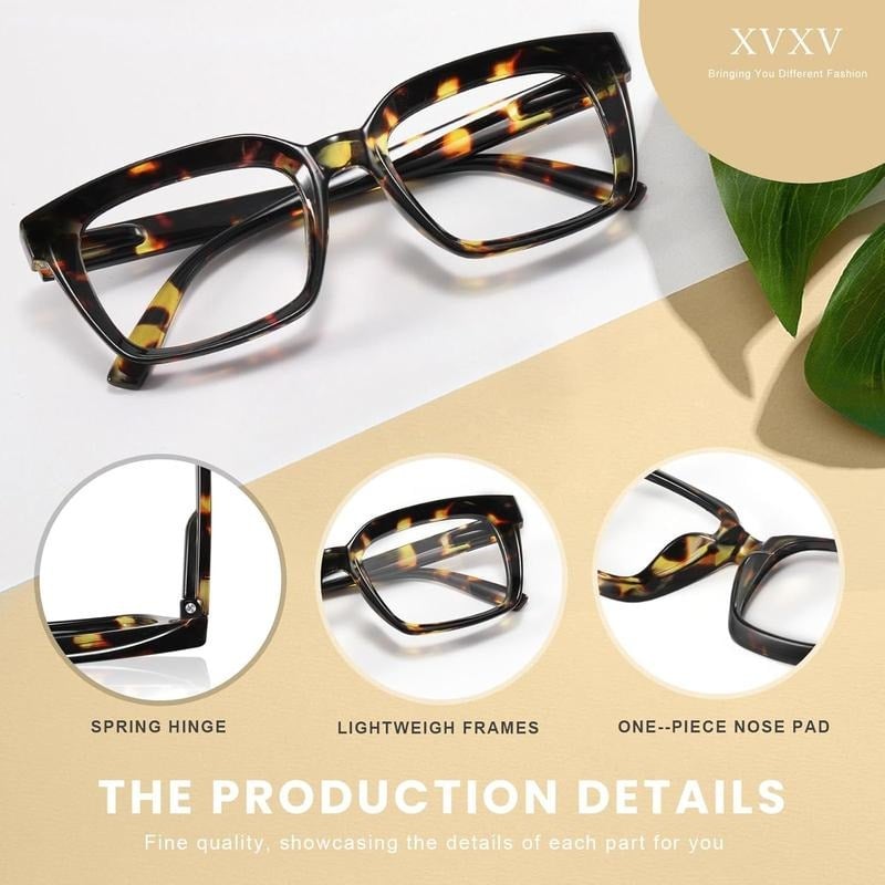 LuxeFocus – Blue Light Blocking Square Readers
