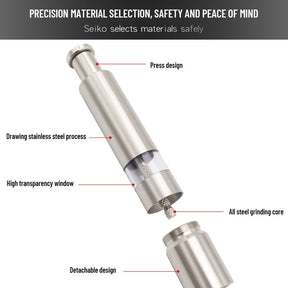 GrindMaster – Stainless Steel Salt And Pepper Grinder