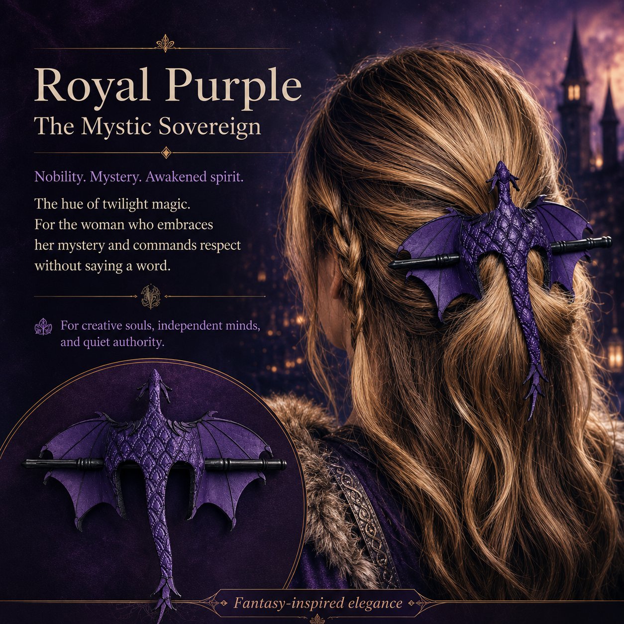 DragonCrown - Medieval Dragon Hair Stick