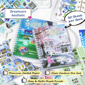 AuraDream – Surreal Aesthetic Sticker Art Book