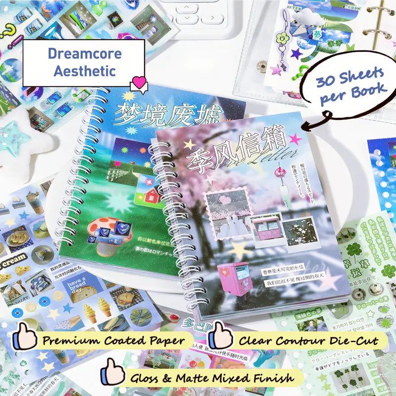 AuraDream – Surreal Aesthetic Sticker Art Book