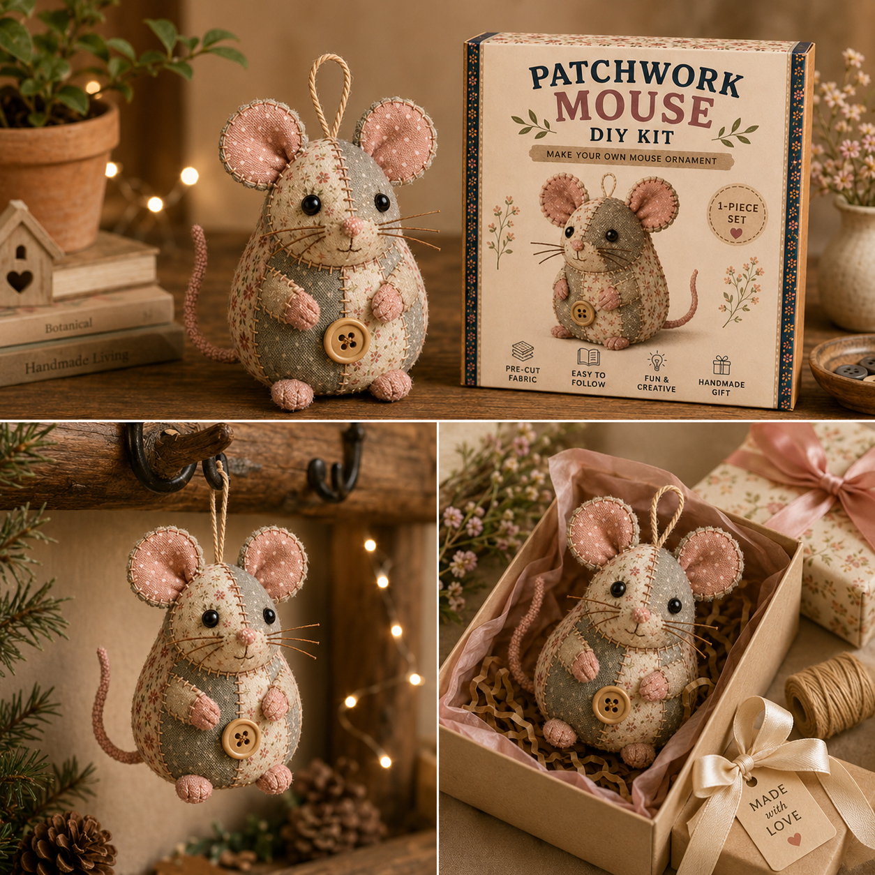 StitchMouse – DIY Patchwork Craft Kit