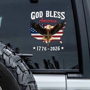 LibertyFlight – God Bless America Eagle Window Sticker