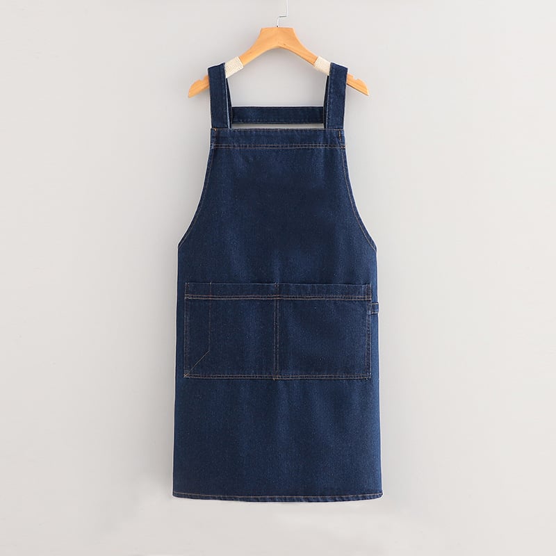 ApronMuse - Premium Soft Denim Cross-Back Apron