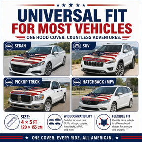 LibertyShield – American Flag Car Hood Cover