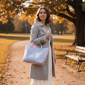 CarryWave – Durable Canvas Striped Tote Bag