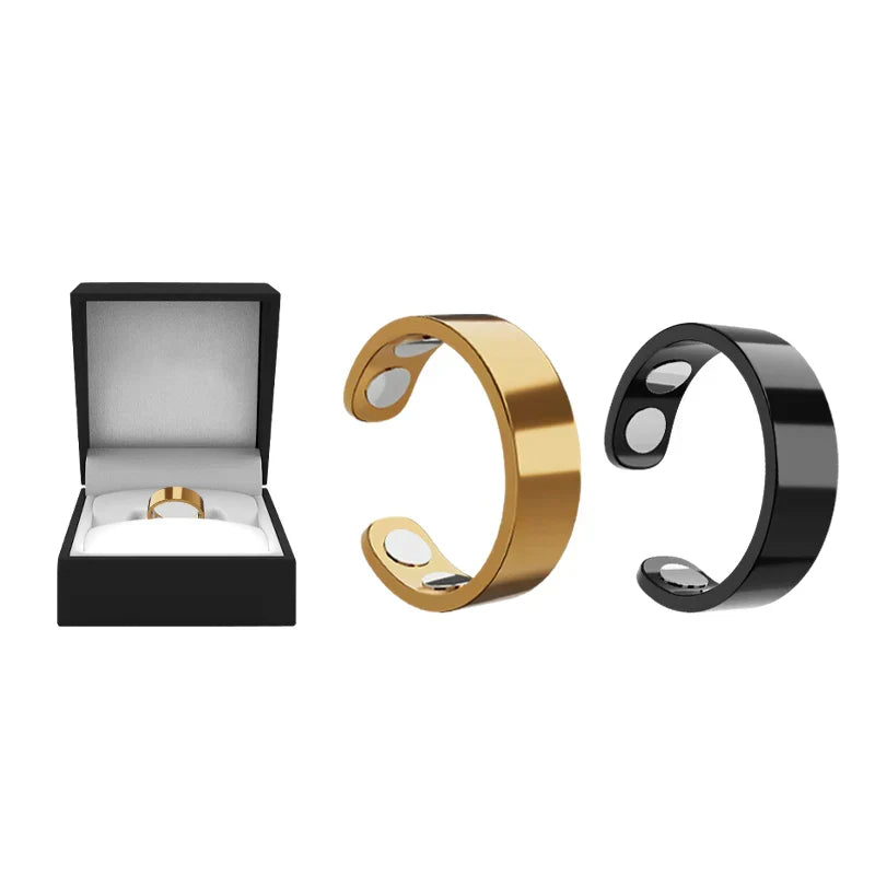 MagnaLuxe – Elegant Stainless Steel Magnetic Ring