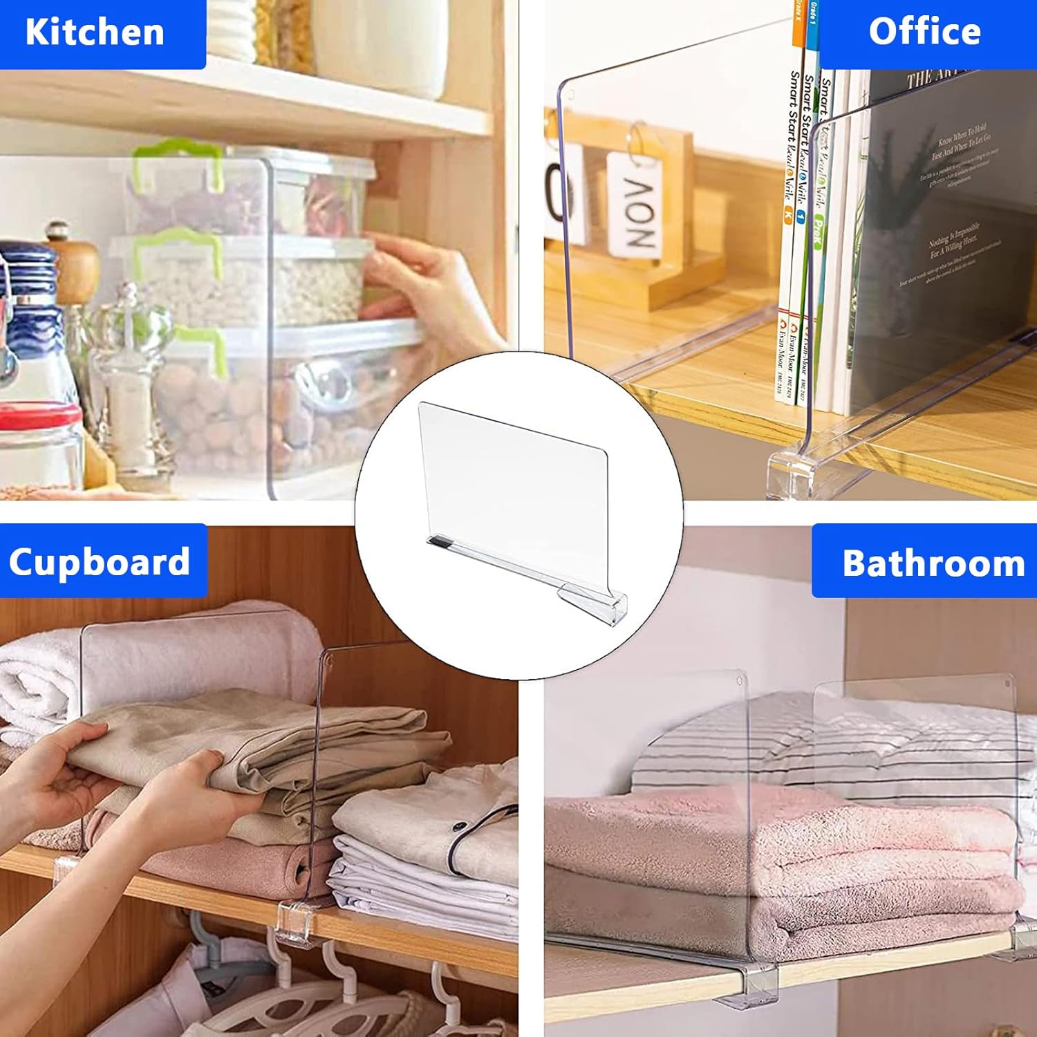 NeatStack – Acrylic Clothes Shelf Divider