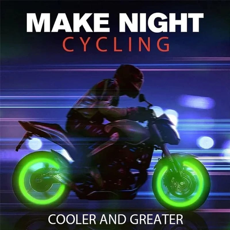 GlowRide - Fluorescent Wheel Valve Caps