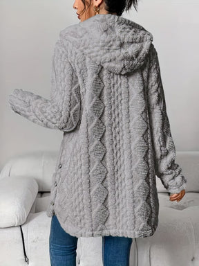 CloudSilk – Effortless Chic Hooded Dress