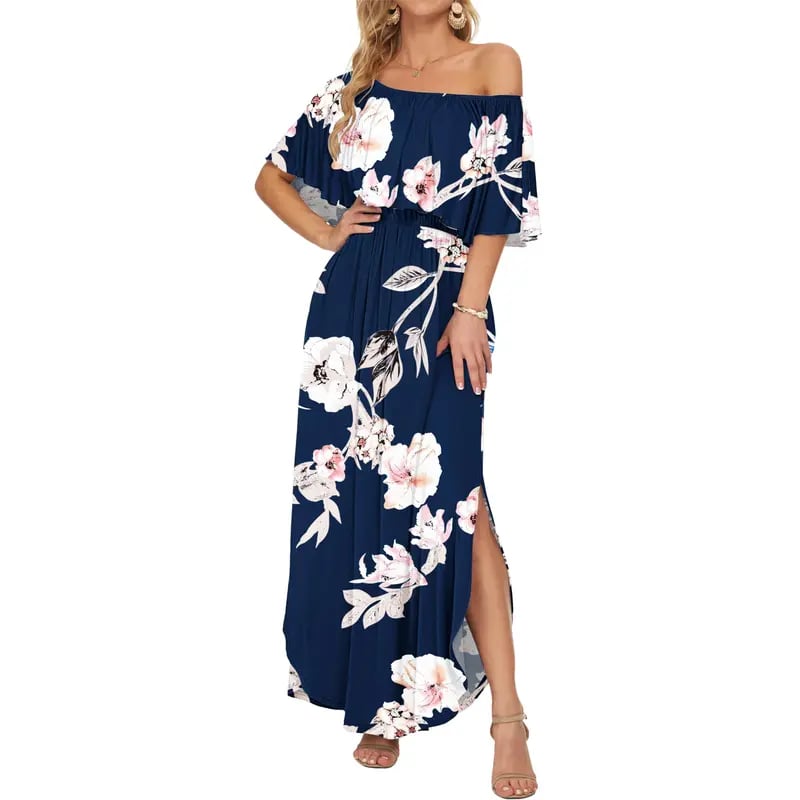 GraceLoom – Flowing Shoulder Dress