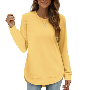 CurveFit – Soft Crewneck Sweatshirt All Day Comfort