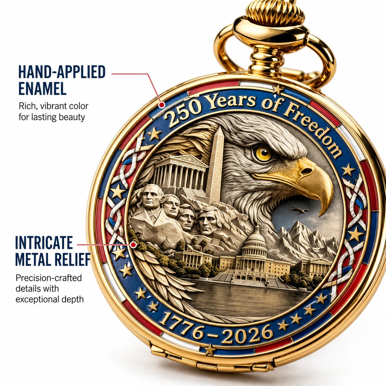 LibertyChrono – USA 250th Pocket Watch