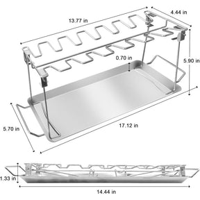 GrillNest – Foldable BBQ Drumstick Rack