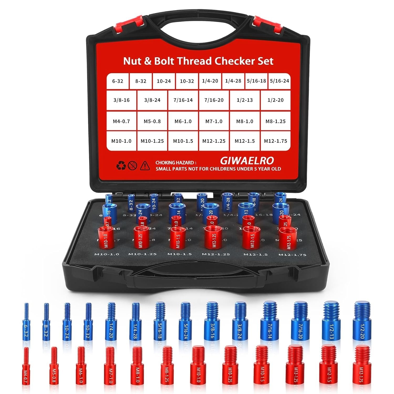 ScrewSense – 44Pcs Alloy Thread Inspector Set