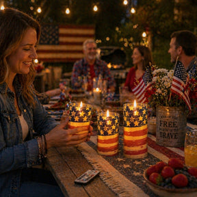 FreedomFlame – USA Inspired Flameless Candle Collection