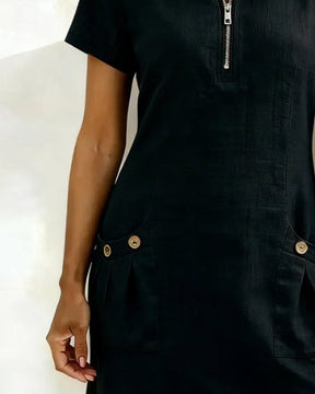 UrbanBreeze Zip – Everyday Cotton-Line Dress