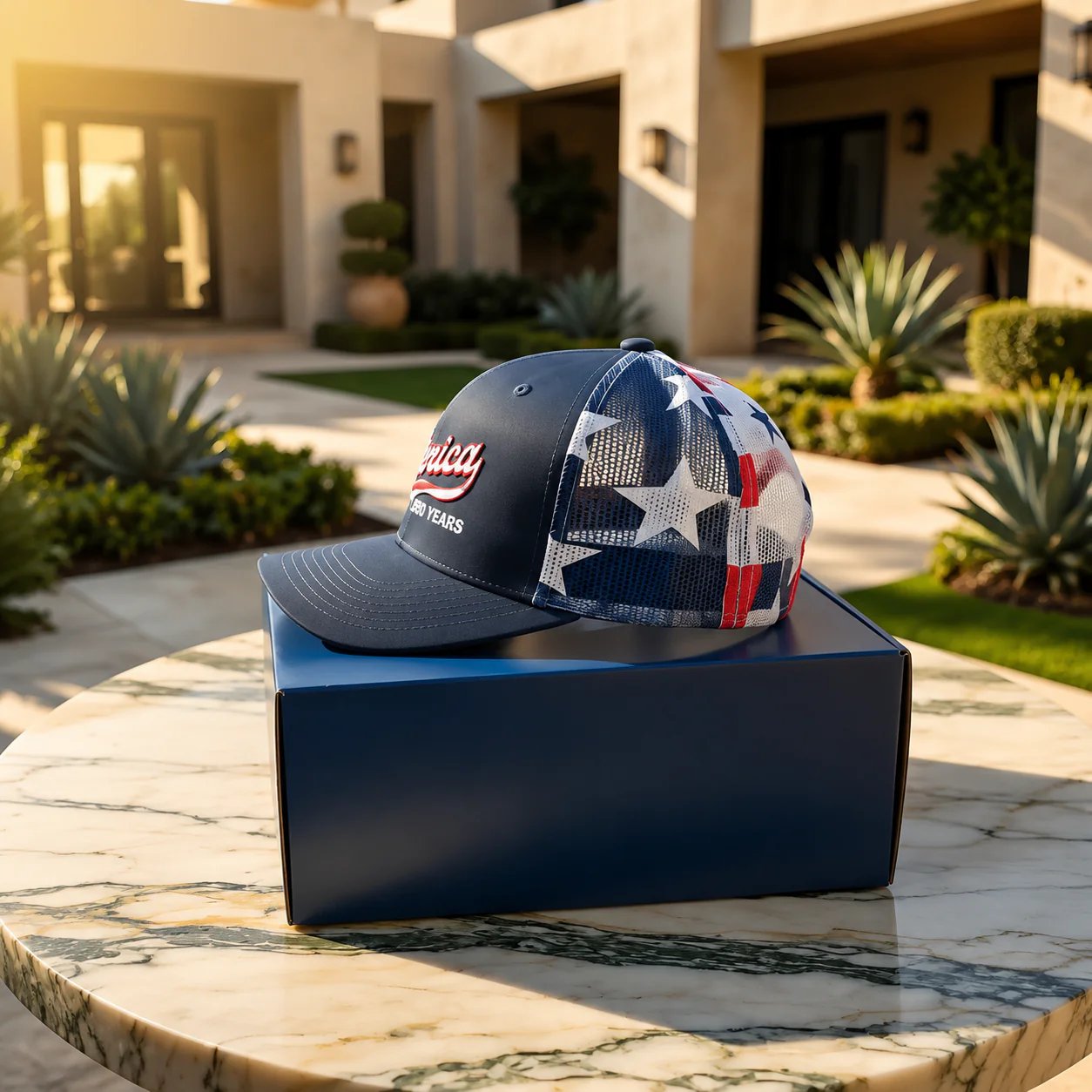 MericaForge – Merica 250 Years Embroidered Trucker Hat