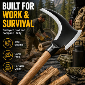 TimberClaw – Dual-Edge Clearing Axe