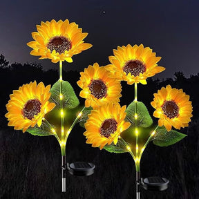 GlowPetal – Solar Sunflower Outdoor Garden Lights