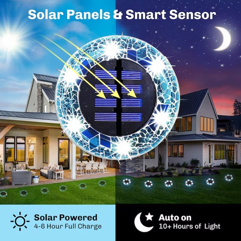 NightMosaic – Waterproof Solar Pathway Lights