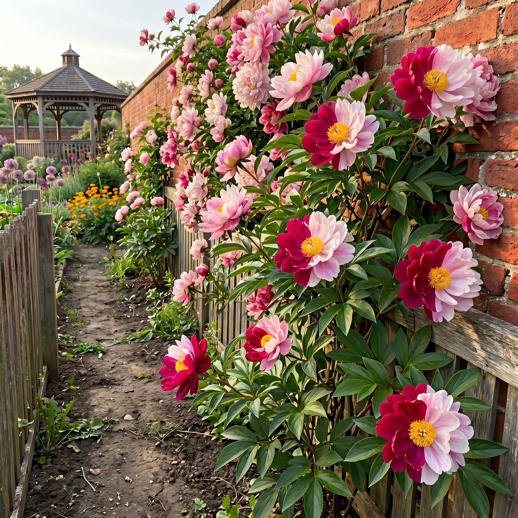 🌸 Rare Climbing Peony Bulbs🪴Big Full Blooms, Cold Hardy Perennial, Easy to Grow Garden Favorite