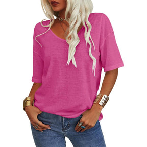 VivaVee – Women's V-Neck Tee for Effortless Style