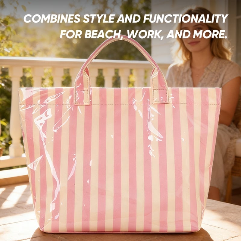 CarryWave – Durable Canvas Striped Tote Bag