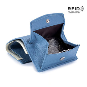 AuraVault - Premium Leather RFID Wallet