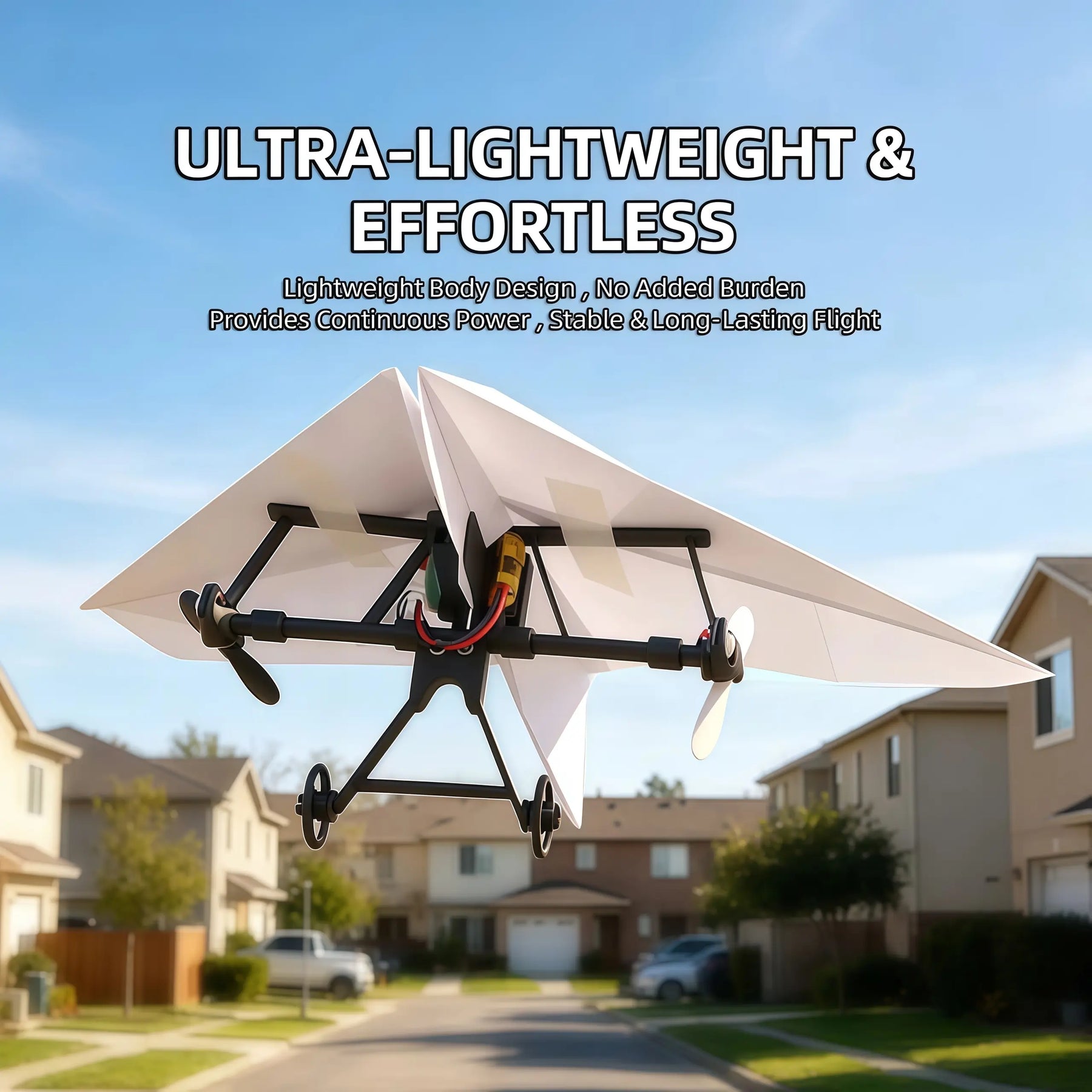SkyGlide - Gyro-Powered RC Paper Airplane Kit