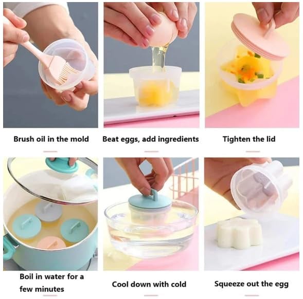 EggMagic – Creative Boiled Egg Shaper Set