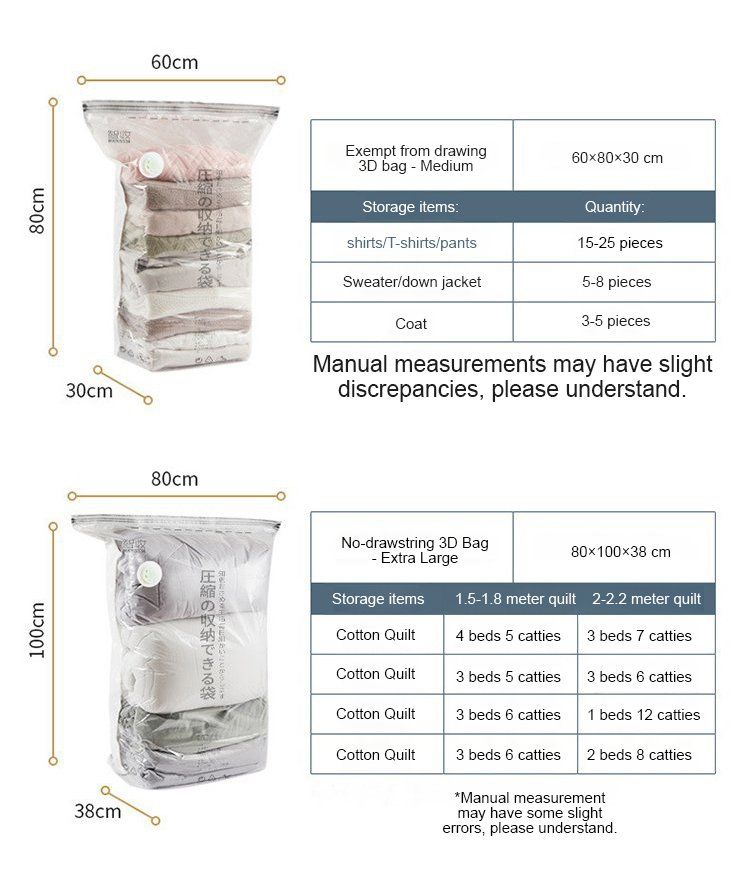SpaceNest – Vacuum Organizer Bags