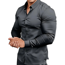 EternaStyle – Elegant Lapel Long Sleeve Shirt