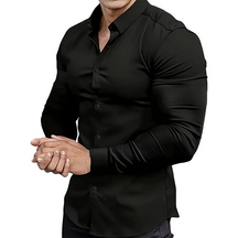 EternaStyle – Elegant Lapel Long Sleeve Shirt