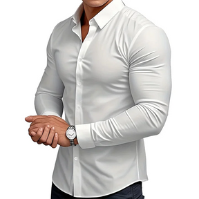 EternaStyle – Elegant Lapel Long Sleeve Shirt