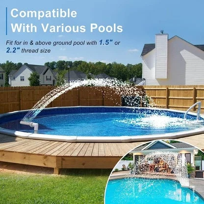 GlowRipple – Remote Controlled Solar Fountain for Pool Ambiance