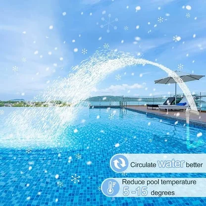 GlowRipple – Remote Controlled Solar Fountain for Pool Ambiance