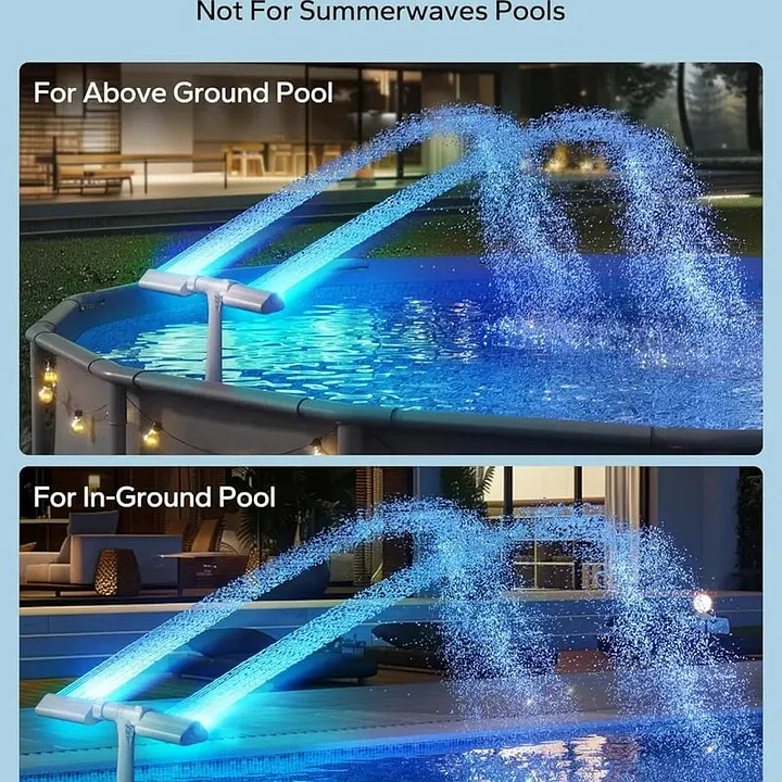 GlowRipple – Remote Controlled Solar Fountain for Pool Ambiance