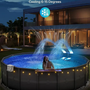 GlowRipple – Remote Controlled Solar Fountain for Pool Ambiance