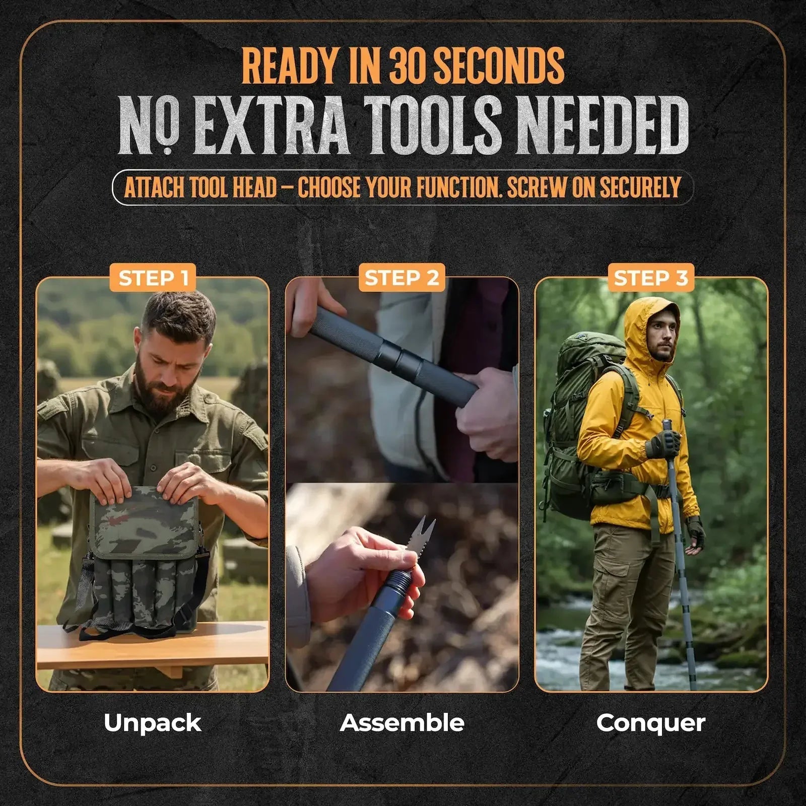ForgeX – Multi Use Outdoor Tactical Defense Stick